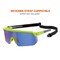 Ergodyne AEGIR-MI, Safety Glasses, Blue Mirror Lens, Lime Frame, Half-Frame AEGIR-MI - alternate 6